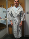 Feeling somewhat wizard-ish, or ninja-ified, after getting into the surgery garb.